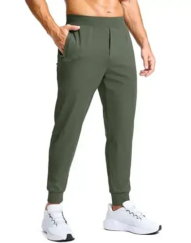 G Gradual Men's Golf Joggers Pants with Zipper Pockets Stretch Sweatpants Slim Fit Track Pants Joggers for Men Work Running 