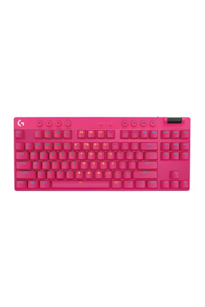 G Pro X Lightspeed Kablosuz Tactile Ingilizce Q Magenta Oyuncu Klavyesi - 920-012159 - Modazone (1)