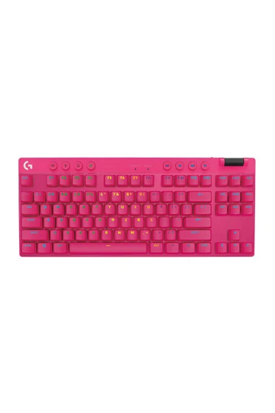 G Pro X Lightspeed Kablosuz Tactile Ingilizce Q Magenta Oyuncu Klavyesi - 920-012159 - Modazone