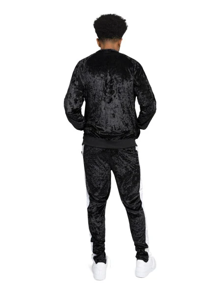G-Style USA Men's Velvet Velour Tracksuit Set, Zipper Jacket and Sweatpants, Up to 5X - 9