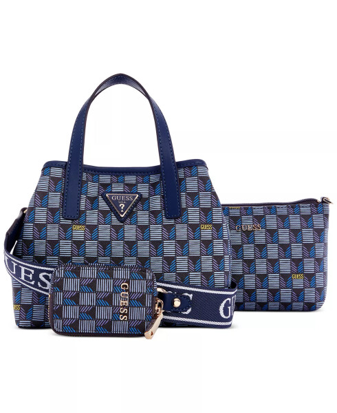 G Wave Small Tote with Removable Pouch Blue Logo - 2