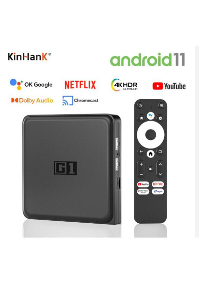 G1 Android 11 Netflix 4K Google Certified Dolby Vision HDR10+ 4G 32G WiFi6 Gaming Console - 1