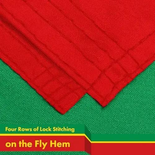 G128 Mauritania Mauritanian Flag | 3x5 Ft | LiteWeave Pro Series Printed 150D Polyester | Country Flag, Indoor/Outdoor, Vibrant Colors, Brass Grommets - 5