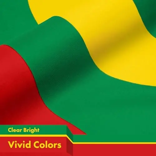 G128 Mauritania Mauritanian Flag | 3x5 Ft | LiteWeave Pro Series Printed 150D Polyester | Country Flag, Indoor/Outdoor, Vibrant Colors, Brass Grommets - 3