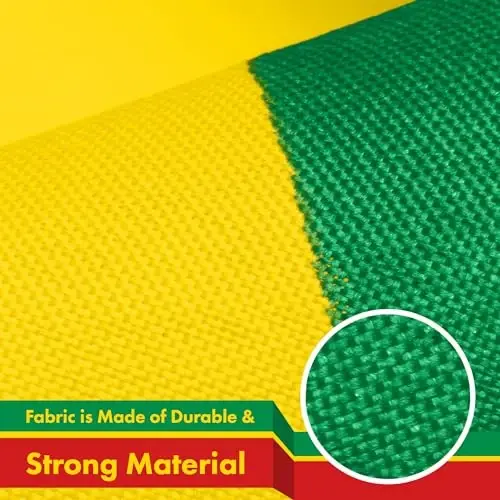 G128 Mauritania Mauritanian Flag | 3x5 Ft | LiteWeave Pro Series Printed 150D Polyester | Country Flag, Indoor/Outdoor, Vibrant Colors, Brass Grommets - 4