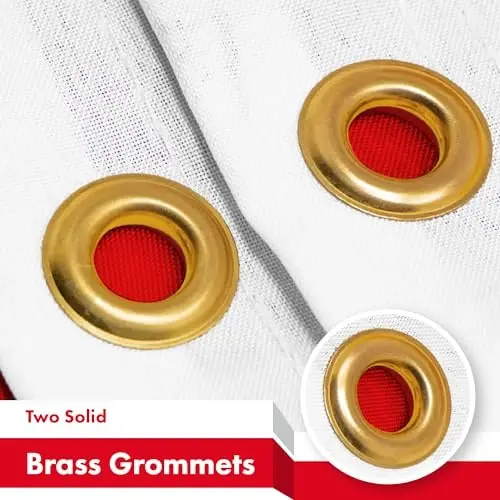 G128 Monaco Monégasque Flag | 3x5 Ft | LiteWeave Pro Series Printed 150D Polyester | Country Flag, Indoor/Outdoor, Vibrant Colors, Brass Grommets - G128 (1)