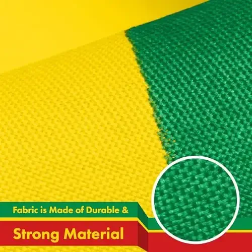 G128 Mauritania Mauritanian Flag | 3x5 Ft | LiteWeave Pro Series Printed 150D Polyester | Country Flag, Indoor/Outdoor, Vibrant Colors, Brass Grommets - 4