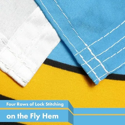 G128 San Marino Sammarinesi Bayrog'i | 3x5 Ft | LiteWeave Pro Series Bosma 150D Polyester | Mamlakat Bayrog'i, Ichki/Tashqi, Yorqin Ranglar, Guruch Qisqichlar - 5