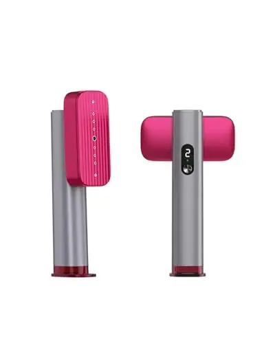 G5 Pro Travel Steamer For Clothes, 110-240V Portable Handheld Irons-15S Fast Heat Up, Auto Shut-Off Rotating Head With Big Iron Panel, 100Ml Tank Self-Standing For Global Travel(Silver-gray pink) - 1