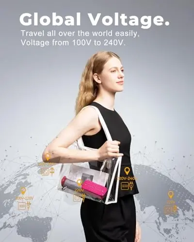 G5 Pro Smart Handheld Steamer for Clothes – Global Voltage Adaptation(100-240V), 1200W Palm-Sized & Lightweight (1lb), Dual Steam Modes, Auto Shut-Off for Travel & Home(Sliver Grey) - 4