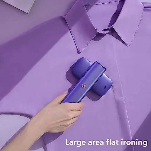 G5 Steam 2-in-1 Professional Handheld Steamer for Clothes,Iron for Clothes, Just 1lbs Lightly, 10 Minutes of Continuous Steam 1200W Light Steam Iron for Travel and Home (Purple) - NESMAR (1)