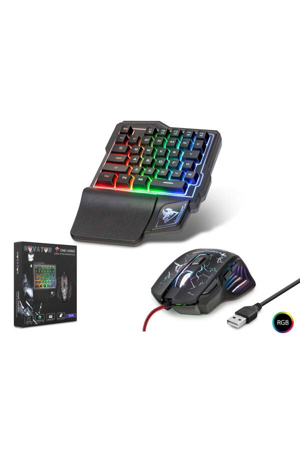 G506 Gaming Keyboard & Mouse Set LED Wired Q 600/1800 DPI (PUBG NOT SUPPORTED) - 1