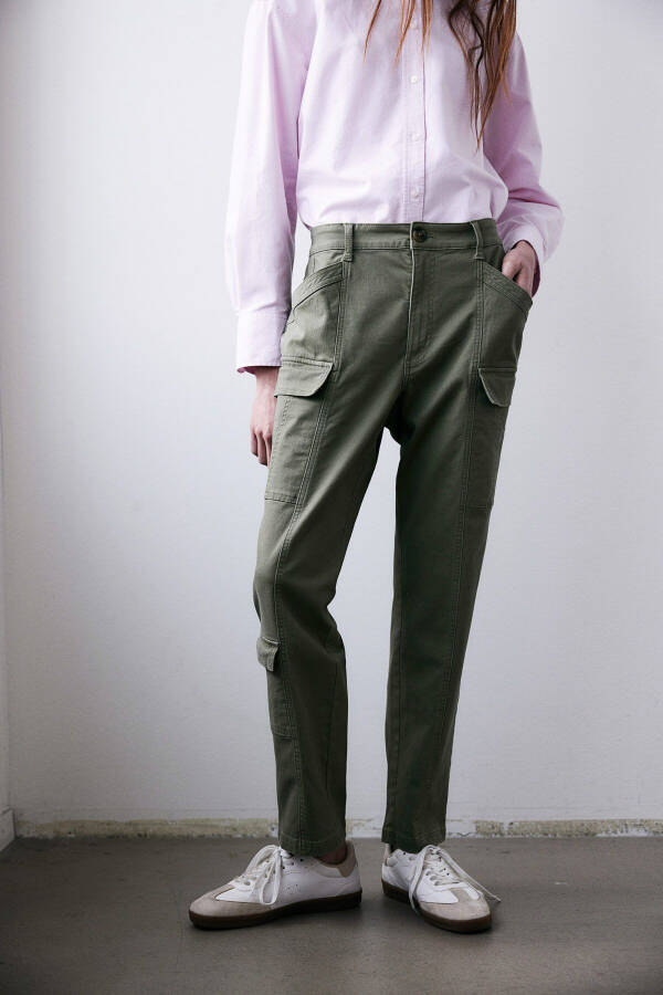 Gabardine cargo pants - 2