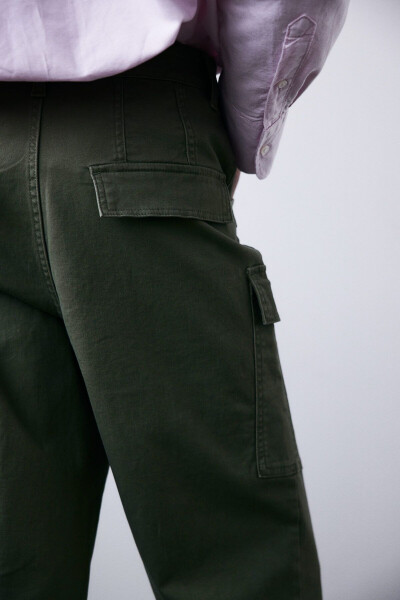 Gabardine cargo pants - 4