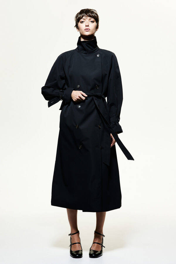 Gabardine Trench Coat - 3