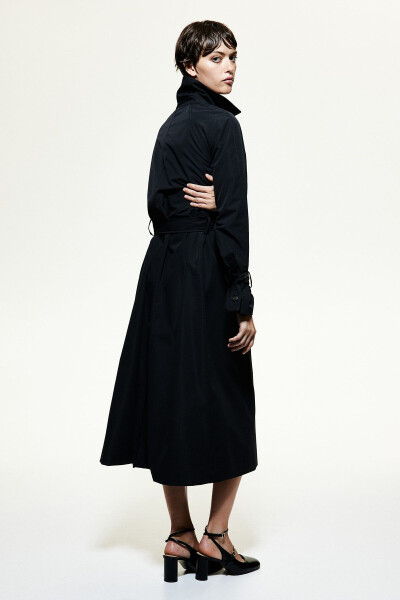 Gabardine Trench Coat - 5