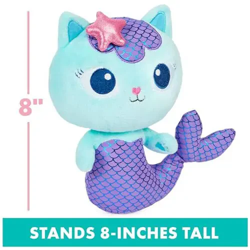 Gabbyning Qo'g'irchoq Uyi, 8 dyuymli Mercat Purr-ific Plyush O'yinchoq, 3 yosh va undan katta bolalar uchun O'yinchoqlar - 12