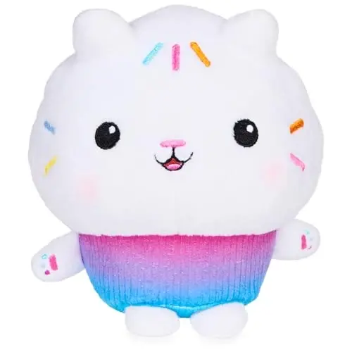 Gabby's Dollhouse, 7-inch Cakey Cat Purr-ific Plush Toy, Kids Toys for Ages 3 and Up - 2
