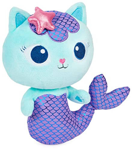 Gabby's Dollhouse, 8-inch Mercat Purr-ific Plush Toy, Kids Toys for Ages 3 and up - 3