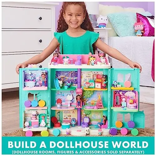 Gabby's Dollhouse, Cakey Cat va Mercat bilan Purr-ific Plush Toys 2 to'plami, 3 yoshdan oshgan bolalar uchun o'yinchoqlar - 6