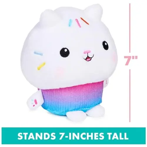 Gabby's Dollhouse, Purr-ific Plush Toys 2-Pack with Cakey Cat and Mercat, Kids Toys for Ages 3 and up - 3