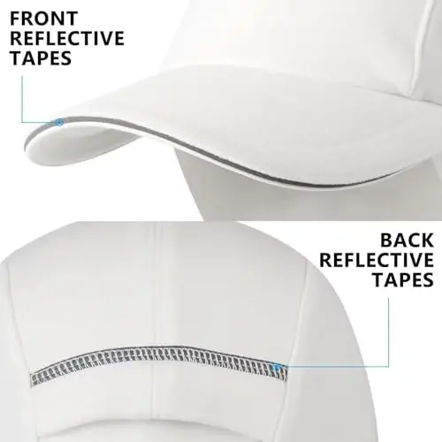 GADIEMKENSD Ayollar qishki aks ettiruvchi jun ponytail shapkasi, tushiriladigan quloq isitgichi bilan - 5