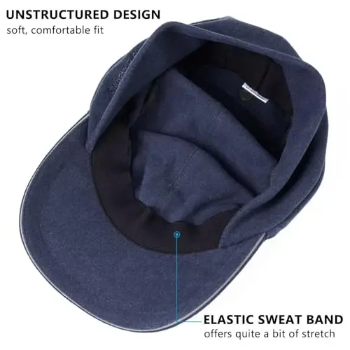 GADIEMKENSD Women's Winter Reflective Fleece Ponytail Hat with Drop Down Ear Warmer - 6