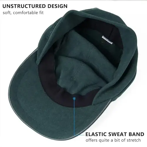 GADIEMKENSD Women's Winter Reflective Fleece Ponytail Hat with Drop Down Ear Warmer - 6