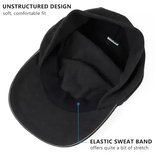 GADIEMKENSD Women's Winter Reflective Fleece Ponytail Hat with Drop Down Ear Warmer - 6