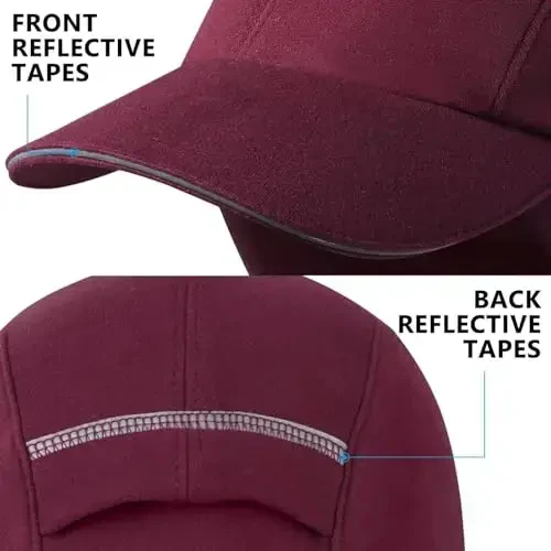 GADIEMKENSD Women's Winter Reflective Fleece Ponytail Hat with Drop Down Ear Warmer - 5