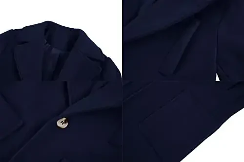 Gafeng Kids Toddler Boys Wool Blend Trench Coat Long Sleeve Mid Length Pea Overcoat Outerwear - 4