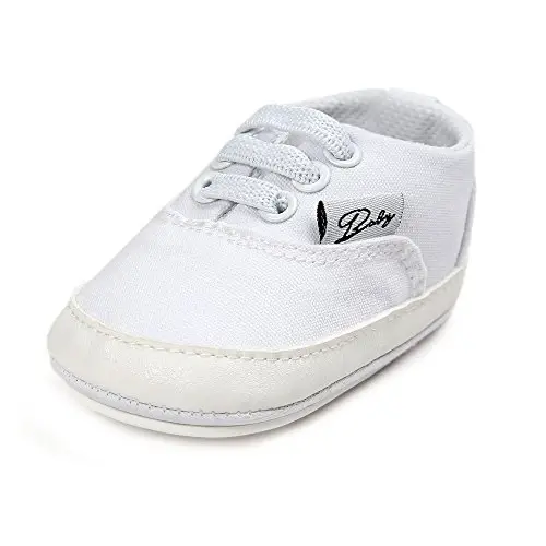 GAISUMMI Baby Boys Girls Shoes Infant High-Top PU Leather Sneakers Newborn Crib Flats Non-Slip Rubber Sole Unisex Toddler Prewalkers - 2