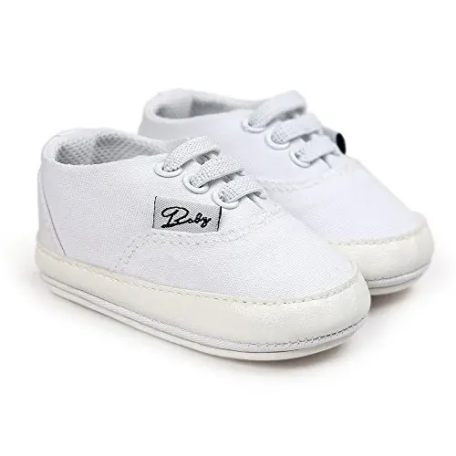 GAISUMMI Baby Boys Girls Shoes Infant High-Top PU Leather Sneakers Newborn Crib Flats Non-Slip Rubber Sole Unisex Toddler Prewalkers - 4