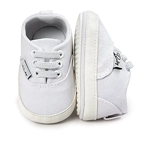 GAISUMMI Baby Boys Girls Shoes Infant High-Top PU Leather Sneakers Newborn Crib Flats Non-Slip Rubber Sole Unisex Toddler Prewalkers - 5