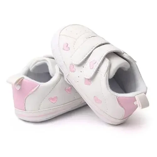 GAISUMMI Baby Boys Girls Shoes Infant High-Top PU Leather Sneakers Newborn Crib Flats Non-Slip Rubber Sole Unisex Toddler Prewalkers - 4