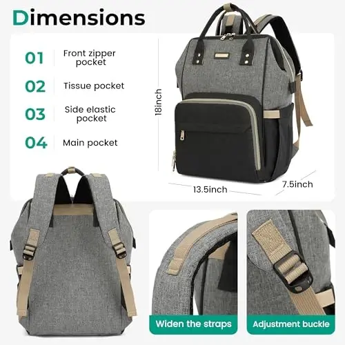 GAIVP diaper backpack for baby - 5