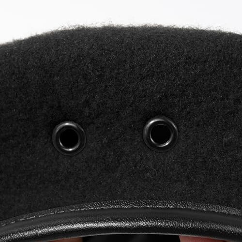 Gajaous British Military Berets for Men and Women, Wool and Leather Beret Hats, Multiple Colours Army Beret - 7