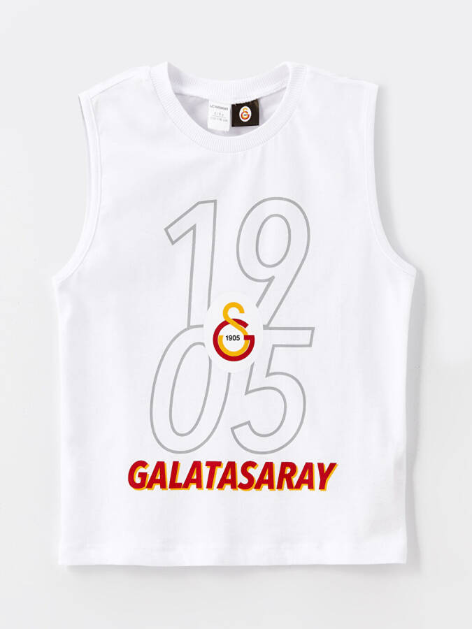 Galatasaray Printed Baby Boy Swimsuit with Bike Collar - 2