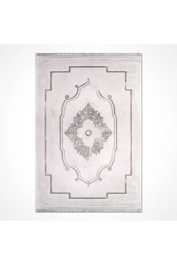 Galaxy Collection 13554 Bamboo Pattern Viscose Acrylic Living Room Rug Runner - 5