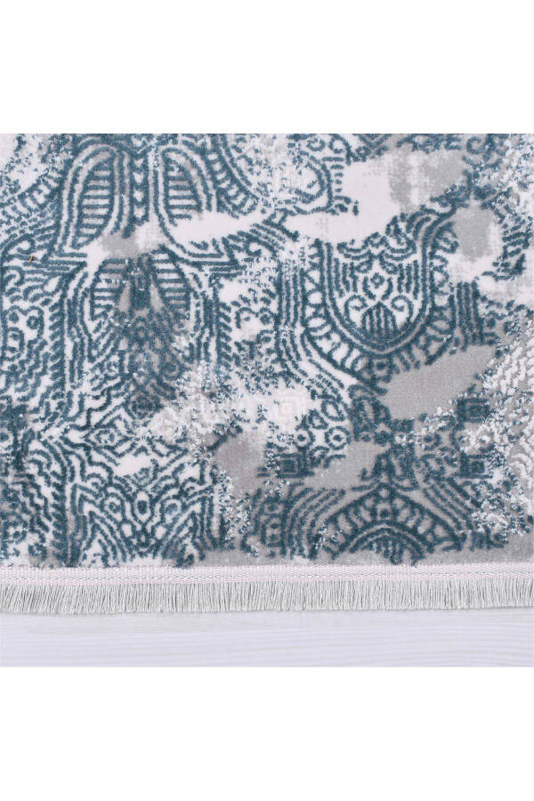 Galaxy Collection 13620 Silk Bamboo Textured Viscose Acrylic Hallway Kitchen Hall Carpet Runner - 4