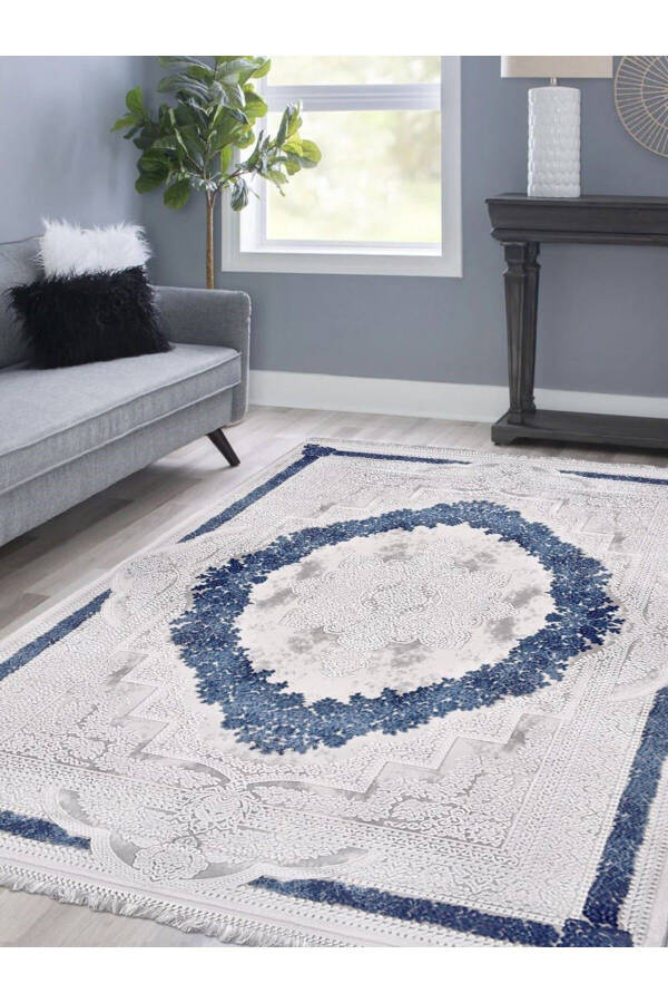 Galaxy Collection 13624 Bamboo Texture Viscose Acrylic Hallway Living Room Rug Runner - 1
