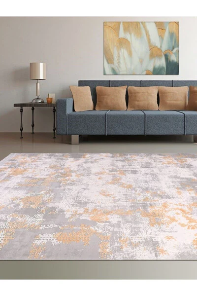 Galaxy Collection13408 Silk Bamboo Texture Viscose Acrylic Living Room Kitchen Hallway Rug Runner - Modazone