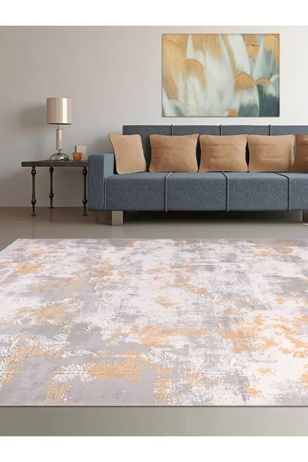 Galaxy Collection13408 Silk Bamboo Texture Viscose Acrylic Living Room Kitchen Hallway Rug Runner - 1
