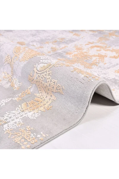 Galaxy Collection13408 Silk Bamboo Texture Viscose Acrylic Living Room Kitchen Hallway Rug Runner - Modazone (1)