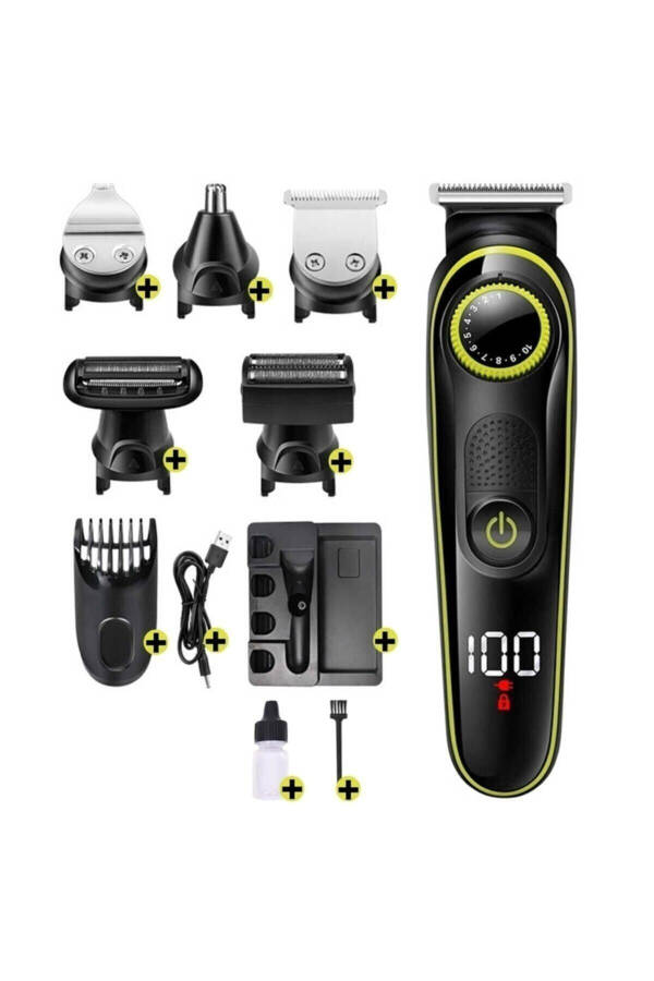 Galaxy Hair Beard Body Shaver 5 in 1 Cordless Men's Shaving Personal Care Kit - 2