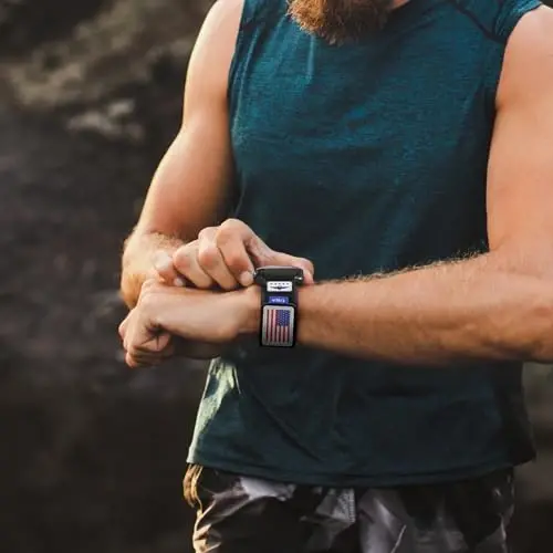 Galaxy Watch Ultra Bands 47mm uchun mustahkam neylon tasma erkaklar va ayollar uchun, Bir marta bosish bilan teshiksiz mato to'qilgan bilakuzuk sozlanishi sport tasmasi Samsung Galaxy Watch 7 Ultra Band 47 mm erkak uchun, XL - 6