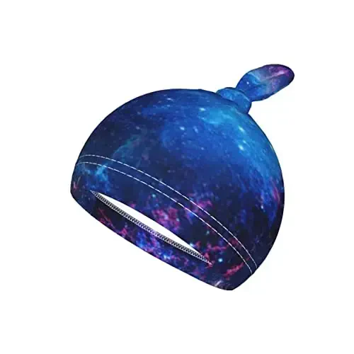 Galaxy Newborn Swaddle Blanket with Hat Set Baby Stuff Receiving Blankets Soft Transition Sleep Sacks Gifts for Infant Boys Girls - 3