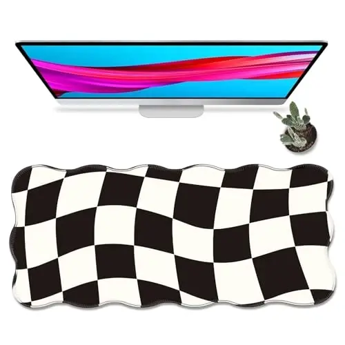 Galdas Gaming Mouse Pad XXL XL Large Long Extended Big Mousepad Non-Slip Rubber Keyboard Mouse Pad with Stitched Edges for Laptop Home Office (35.43x15.75x0.08 Inch) - 1