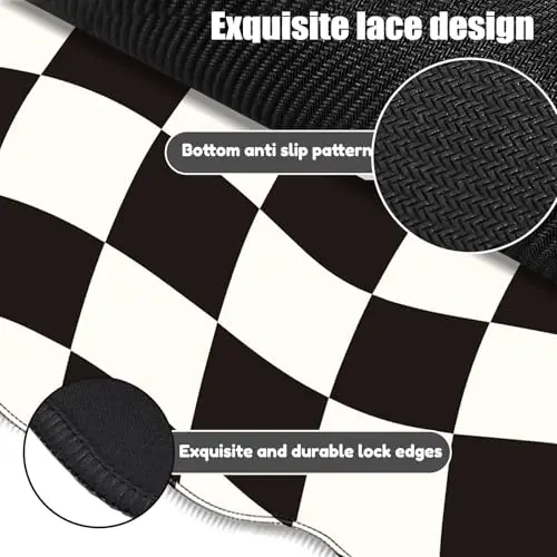 Galdas Gaming Mouse Pad XXL XL Large Long Extended Big Mousepad Non-Slip Rubber Keyboard Mouse Pad with Stitched Edges for Laptop Home Office (35.43x15.75x0.08 Inch) - 3