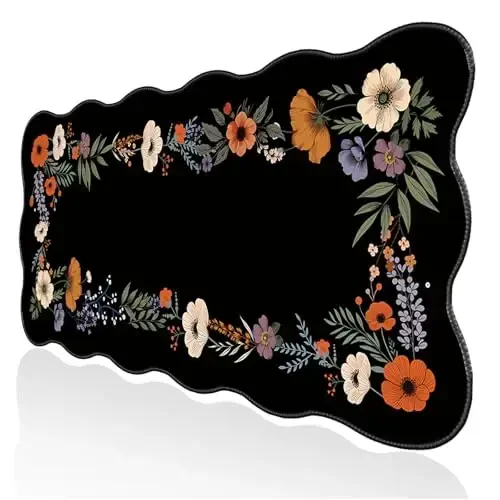 Galdas Gaming Mouse Pad XXL XL Large Long Extended Big Mousepad Non-Slip Rubber Keyboard Mouse Pad with Stitched Edges for Laptop Home Office (35.43x15.75x0.08 Inch) - GALDAS (1)